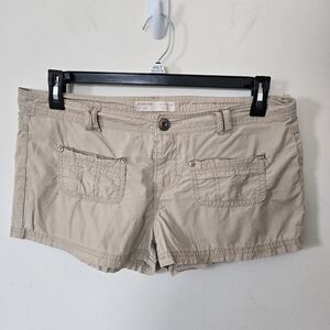 No Boundaries Women's Beige Cargo Shorts